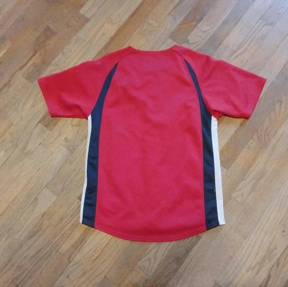 St Louis Cardinals Jersey Mens X-Small Red Blue True Fan MLB Baseball - Picture 2 of 7
